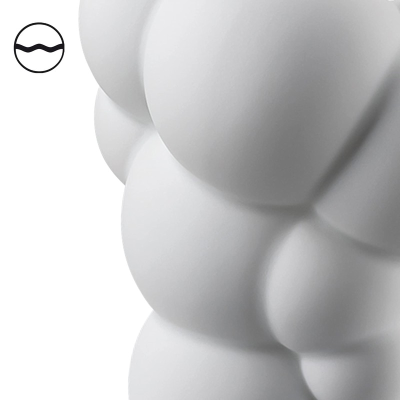 Skum White Matt Vase 10 cm