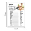 Baby Shower Game Cards, Safari Animals Who is My Mommy
