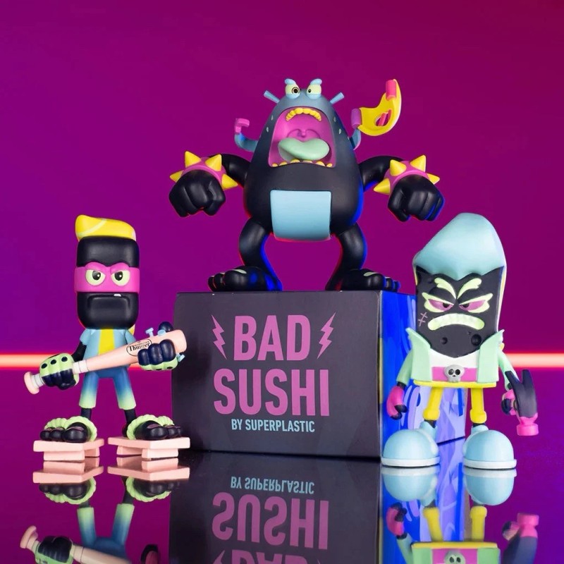Superplastic Bad Sushi Series Blind Box 3in Mystery Figures *1