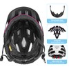 Bicycle Helmet, Adult Bicycle Helmet with Visor and LED, Bicycle