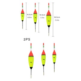 ZHYUAN 6 STK Angeln Bobber Float,Posen Angeln Schwimmer,Leuchtender Angelschwimmer,Schaumstoff Angelposen,Eva-Schaumstoffposen zum Angeln, für Hecht, Barsch, Karpfen (2 x 10 g,2 x 20 g,2 x 30 g)