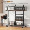 Raybee Heavy Duty Clothes Rack, Adjustable Clothing Rack with Wheels,