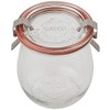 Mini Tulip Jelly Jar with Glass Lids 6 Rings and