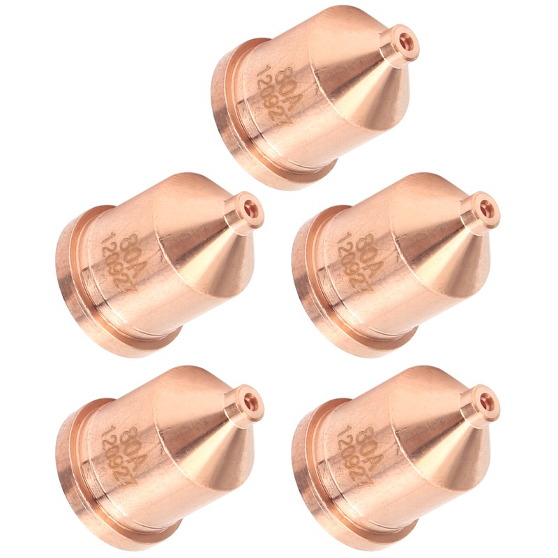 5Pcs Plasma Red Copper Nozzle Cutting Torch Tips Consumables Welding