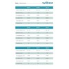 Wiltec Fixed Castor Diameter 75 mm with Plastic Wheel and