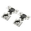 2 Pack 1 Pair 3/8 inch Overlay Soft Close Hinges