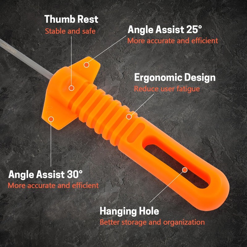 YARDMARIS 3 Pcs Chainsaw File Kit Includes 5/32", 3/16", 7/32"