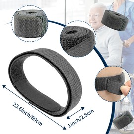 4 Packs Leg Bag Straps(Gray), Urine Drainage Bag Strap Catheter Leg Bag Straps with Soft Elastic Fabric Comfortable Silicone Grips for Men Women Urine Tube Fix Device Supplies