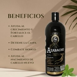 Shampoo Azabache de Cola de Caballo con Bergamota, Biotina, Colágeno y Copalquin | Crecimiento y Fuerza Natural | 500ml