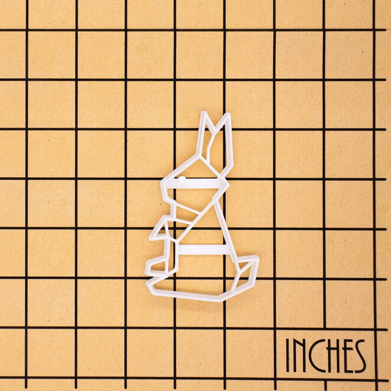 Origami Rabbit Cookie Cutter, 1 Piece - Bakerlogy