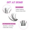 Lash Clusters, 100Pcs DIY Individual Eyelash Extenisons Natural Look D