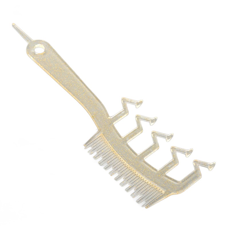 10pcs Z Shaped Wide Tooth Comb Stylish Portable Double Sided