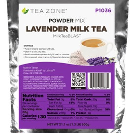 Tea Zone 1.32 lb Lavender Milk Tea Powder
