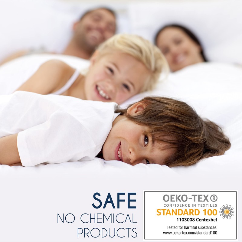 Dreamzie Mattress Protector Waterproof with 4 Elastic Corners - Made