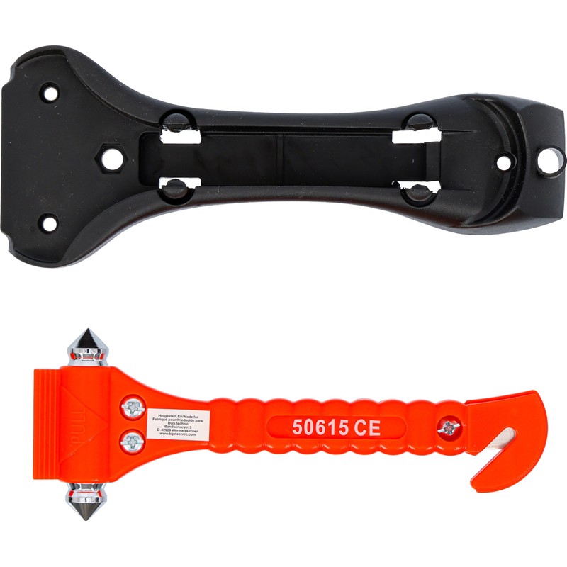BGS Diy 50615 | Emergency Hammer with Seat Belt Cutter