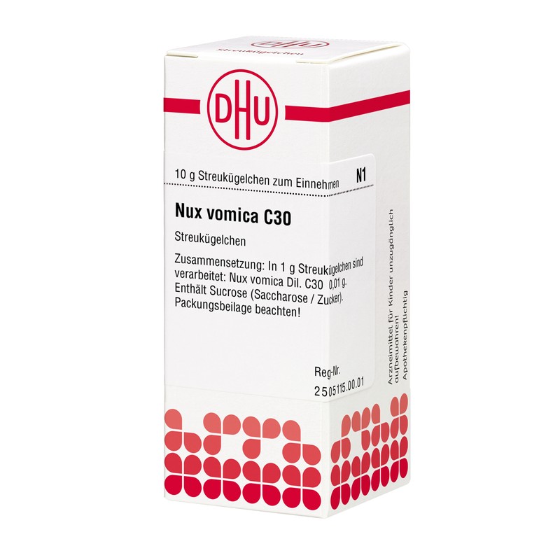 DHU Nux vomica C30 Streukügelchen, 10 g Globules