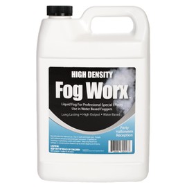 Fog Worx FogWorx Extreme High Density Fog Juice Gallon - Long Lasting, High Output, Odorless Water Based Fog Machine Fluid - for 400 Watt to 1500 Watt Machines