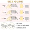 KaviKon Sectional Couch Covers 2-Piece for L Shape Sofa Cream