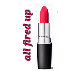 M·A·C MAC RETRO MATTE LIPSTICK ALL FIRED UP , WITH BOX,FREE SHIPPING