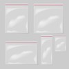 Pack of 100, 10x12cm Clear Grip Seal Bags - Versatile