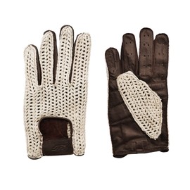 SIMONI RACING GV2M Soft Genuine Leather Cotton Mesh Car Gloves Medium