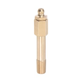 uxcell Brass Straight Grease Fitting G1/8 Thread 60mm Length Hydraulic Grease Fitting Accessories