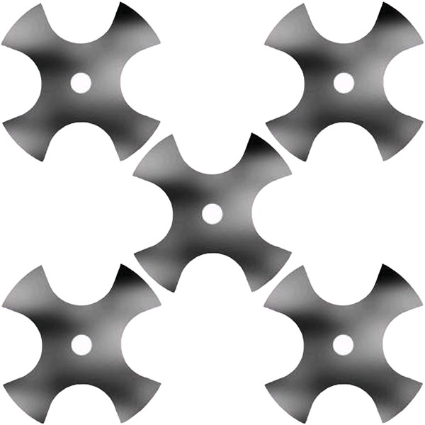 Mr Mower Parts 5-Pack 4-Tooth Star Edger Blade 8" x