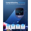SEAOURA Aquarium Magnetic Cleaner with Thermometer, Fish Aquarium Mini Magnetic
