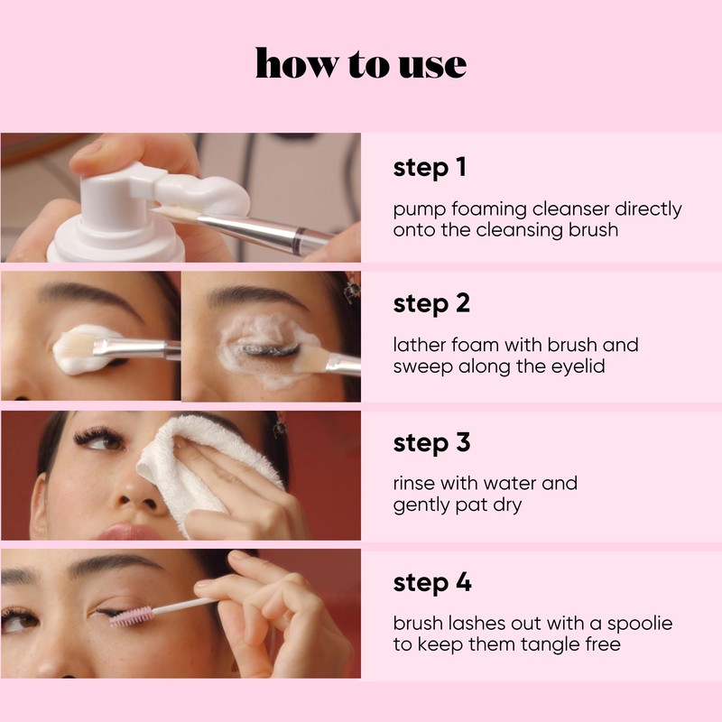 JB LASHES Gentle Eyelash Extension Lash Shampoo with Tea Tree