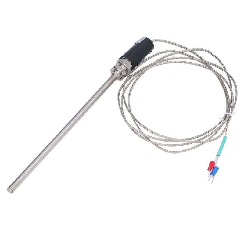 K Type Thermocouple Shielded Wire Temperature Sensor Probe 0‑800℃ 200mm
