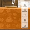 Softalker Fall Jacquard Tablecloth - Thanksgiving Maple Pumpkin Rectangle Table