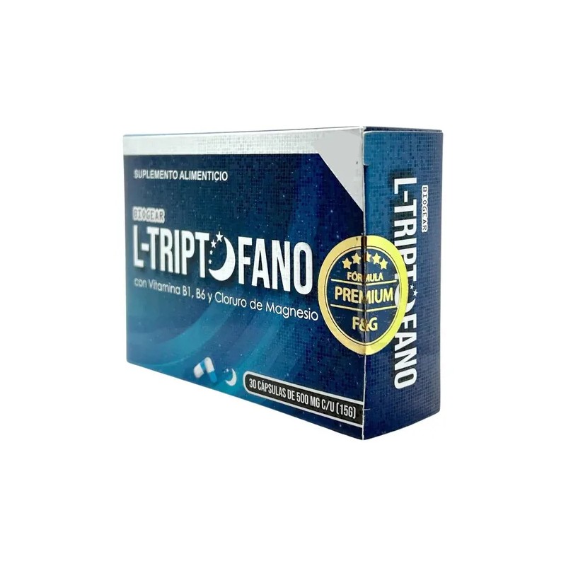 Triptófano Cloruro Magnesio Biogear Cápsulas Vitaminas