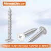 MewuDecor #8 x 5/8" Truss Head Fast Self Tapping Screws,