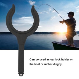 Small Oar Locks, Boat Hardware Plastic Outriggers Paddle Brackets Paddle Boat For Boats with Light Weight For Kayak (Black)