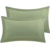 PiccoCasa Pillow Shams Double Brushed Microfiber, 2 Packs Pillowcases with