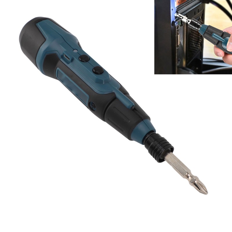 3.6V Electric Screwdriver with Flashlight Lithium Battery Powered Portable Rotary