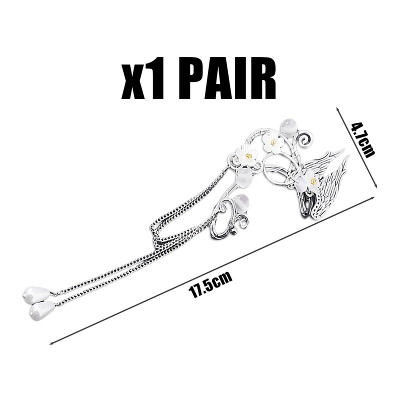 1 Pair of Elf Earrings, Clip-On Earrings, Women's Earrings Without