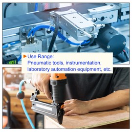 sourcing map Pneumatic Tubing - Polyurethane Air Compressor Hose Pipe, Apply to Air Line Transfer (4mm OD 2.5mm ID, 6Ft, Clear)