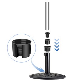 ZUZGO Reducing Rings for Umbrella Stand Adapter Parasol Tube Reducing Ring