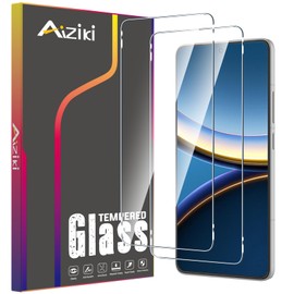 Aiziki (2 Pack Designed for Poco F7 Pro/F7 Ultra Screen Protector, 9H Hardness, Ultra Resistant, Shatterproof, Bubble Free for Xiaomi Poco F7 Pro Tempered Glass, Case Friendly