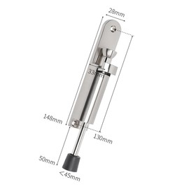 Hsthe Sea Large Sized Heavy-Duty Door Stopper with Kick Down Step - Foot Operated Spring Loaded Door Holder for Outdoor and Commercial Use