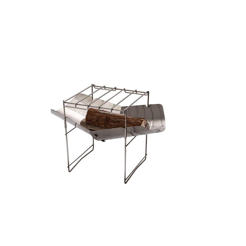 Camping Moon MTG-F A4 Size Lightweight Bonfire Grill Stainless Steel