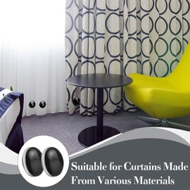 Pack of 12 Shower Curtain Weights Shower Curtain Weight Curtain Weight Magnetic Curtain Weights Shower Curtain Fixing for Shower Curtains, Curtains (Black)