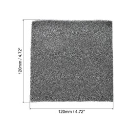 PATIKIL 120mm Filter Foam Sponges, 5 Pack Sponge Sheet Replacement Media Pad for Computer, Ventilator, Fan, Black