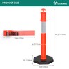 YITAHOME Delineator Post with Base, 4 Pack Traffic Delineator Posts