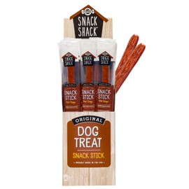 Cosmo's Snack Shack Pork Meat Sticks for Dogs - Original Flavor - All Natural Dog Treat - Made in USA (24 Count Pack of 1)