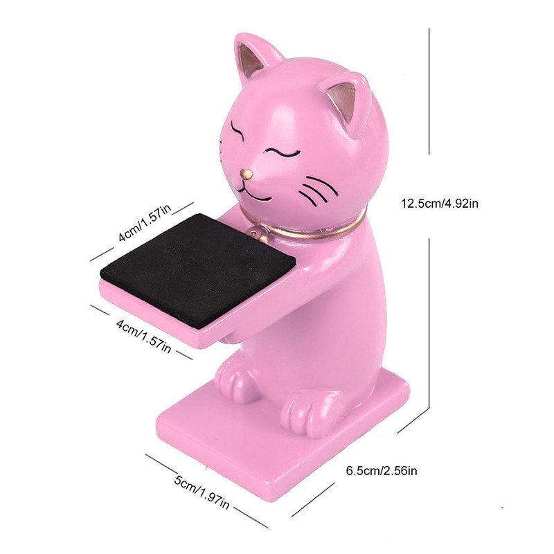 Watch Display Stand Cat Figurine Resin Watch Holder Decoration Storage