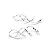 Silver Threader Earrings for Women, 925 Sterling Silver, 1.5in, Spiral