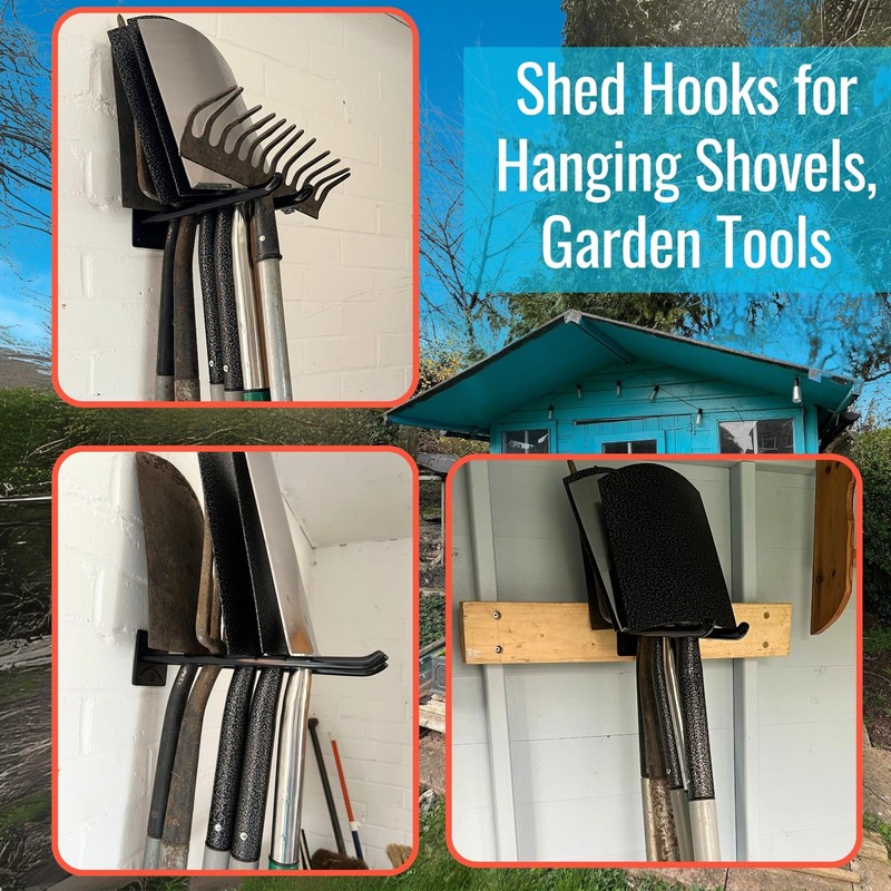 ALWORG Ladder Hangers Set of 4 for Garage Wall -
