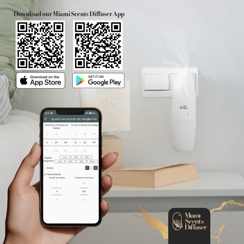 Plug in Wall Waterless Diffuser + Elixir Hotel Essential Oils